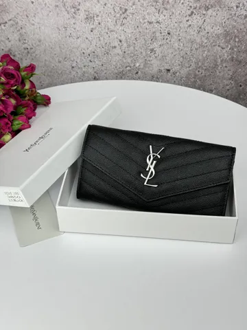 Yves Saint Laurent Black Silver Texture