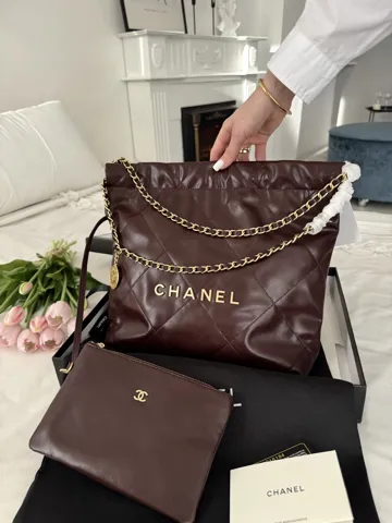 Chanel Burgundy Gold