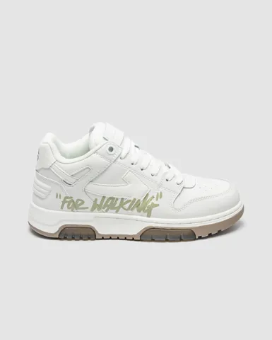 Off-White Out of Office "For Walking" White Olive