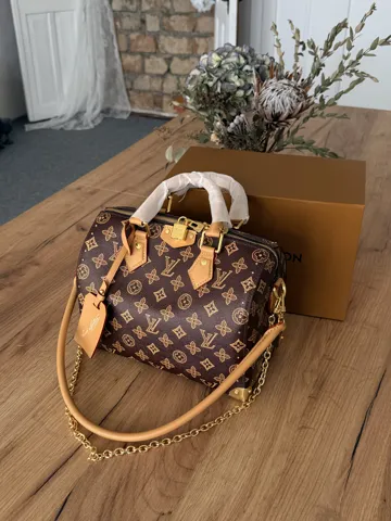 Louis Vuitton Trunk 26 Monogram Canvas with Studs and Chain