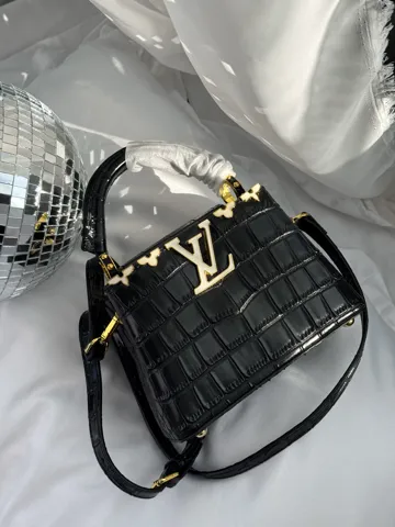 Louis Vuitton Capucines Mini Black Croco