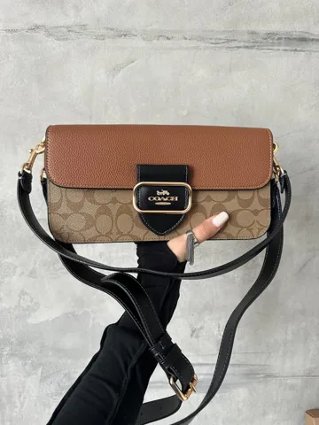 Coach Morgan Shoulder Bag Brown/Black