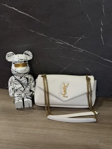 Saint Laurent Calypso In Plunged Lambskin Cream/Gold (Оригінальна коробка)