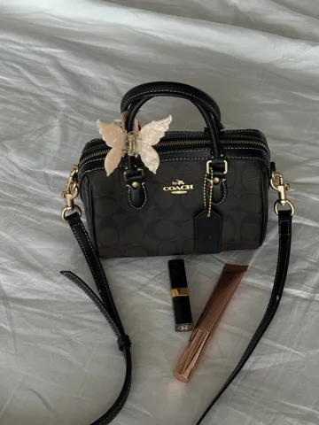Coach Rowan Brown Satchel In Signature Canvas [оригінальна коробка]