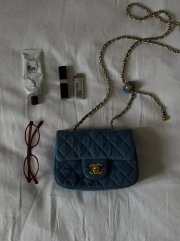 Chanel CC Mini Flap Bag in Denim/Gold Hardware